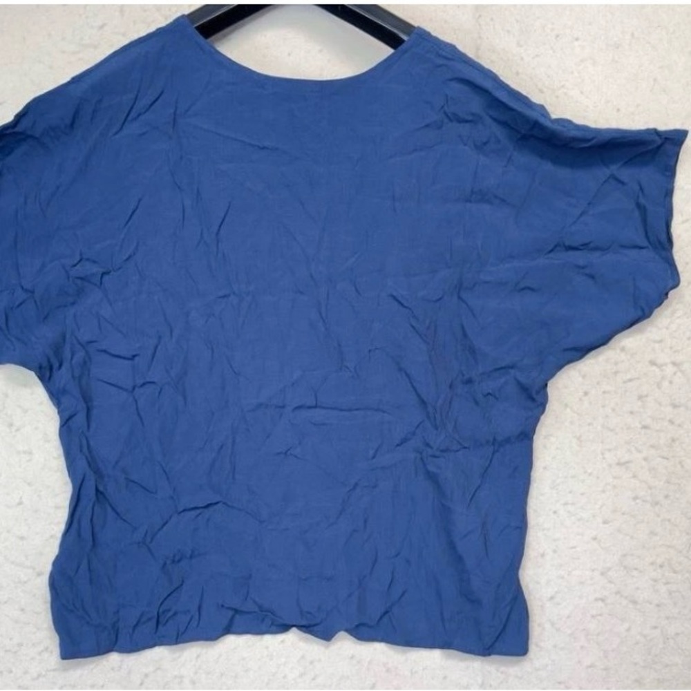 Tienda Ho Short Sleeve Blue 100% Rayón shirt